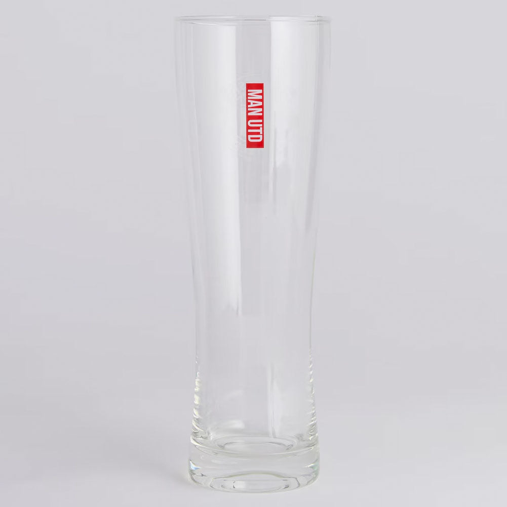 Manchester United Mono Crest Tall Beer Glass
