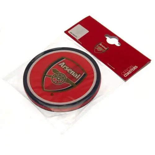 Arsenal FC 2 Pack Coasters Packaged