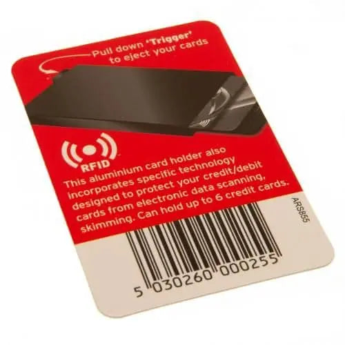 Arsenal FC Anti-Fraud Aluminium Card Case RFID