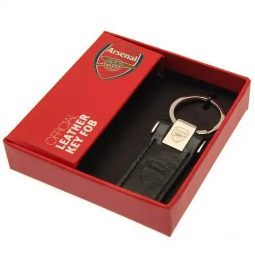 Arsenal FC Leather Key Fob Boxed