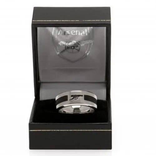Arsenal FC Ring with Black Inlay