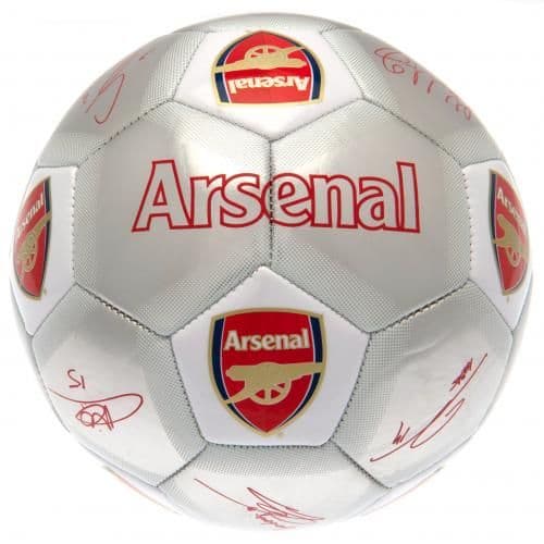 Arsenal FC Silver Signature Football