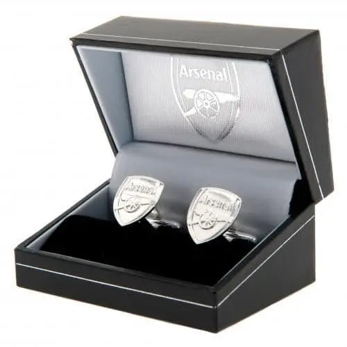 Arsenal FC Sterling Silver Cufflinks Boxed
