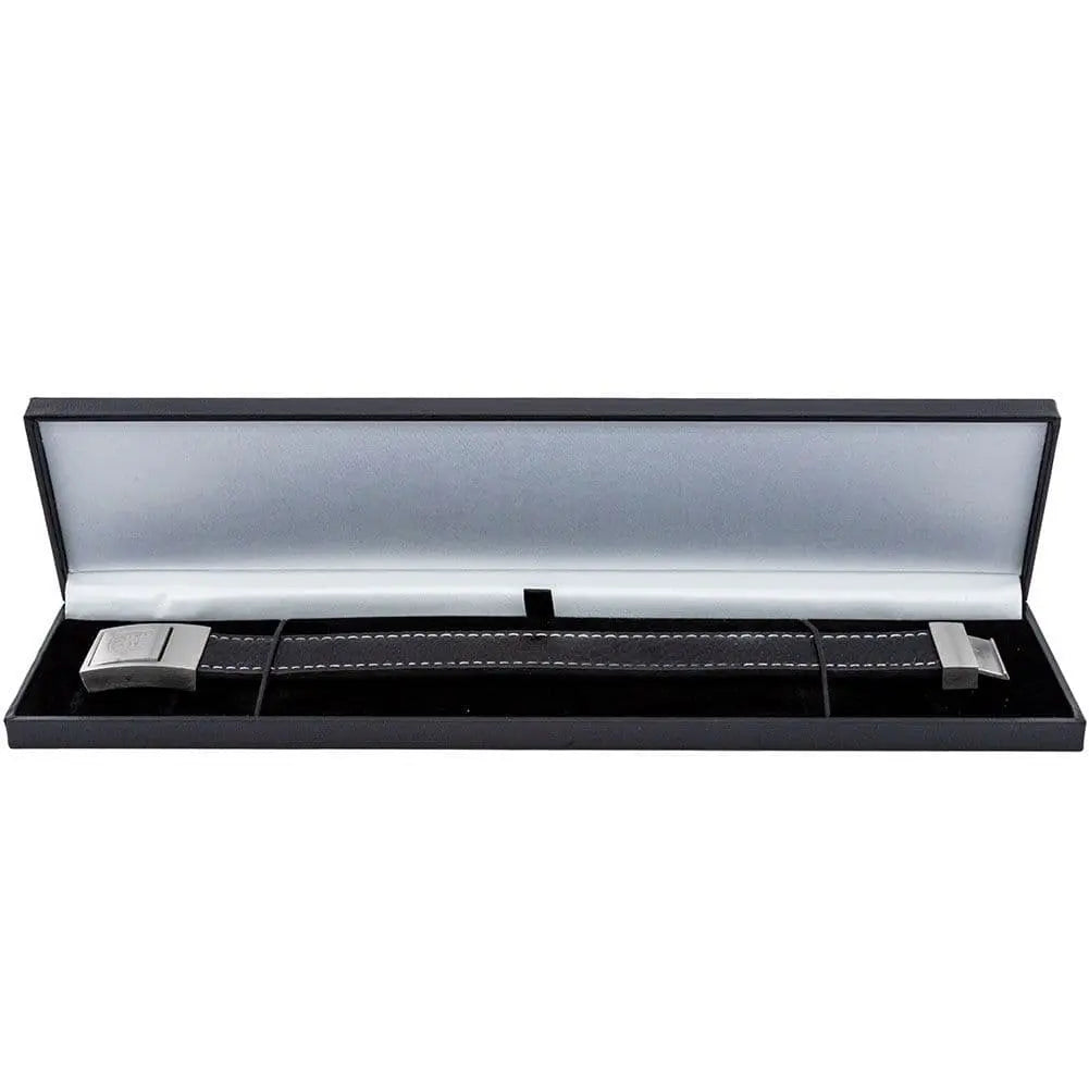 Arsenal FC Stitched Leather Bracelet Boxed