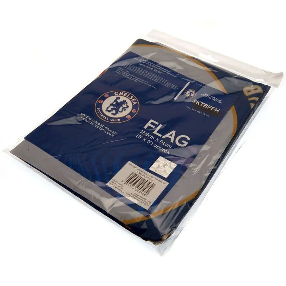 Chelsea FC Slogan Flag Packaged