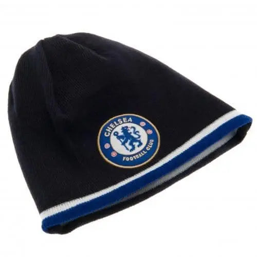 Chelsea FC Reversible Beanie Hat Dark Blue Image