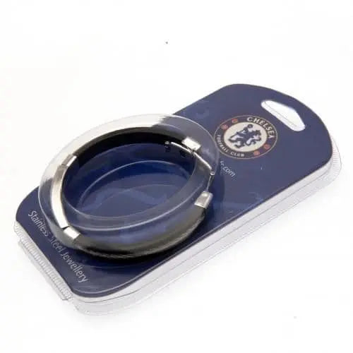 Chelsea FC Silver Inlay Silicone Bracelet Packaged