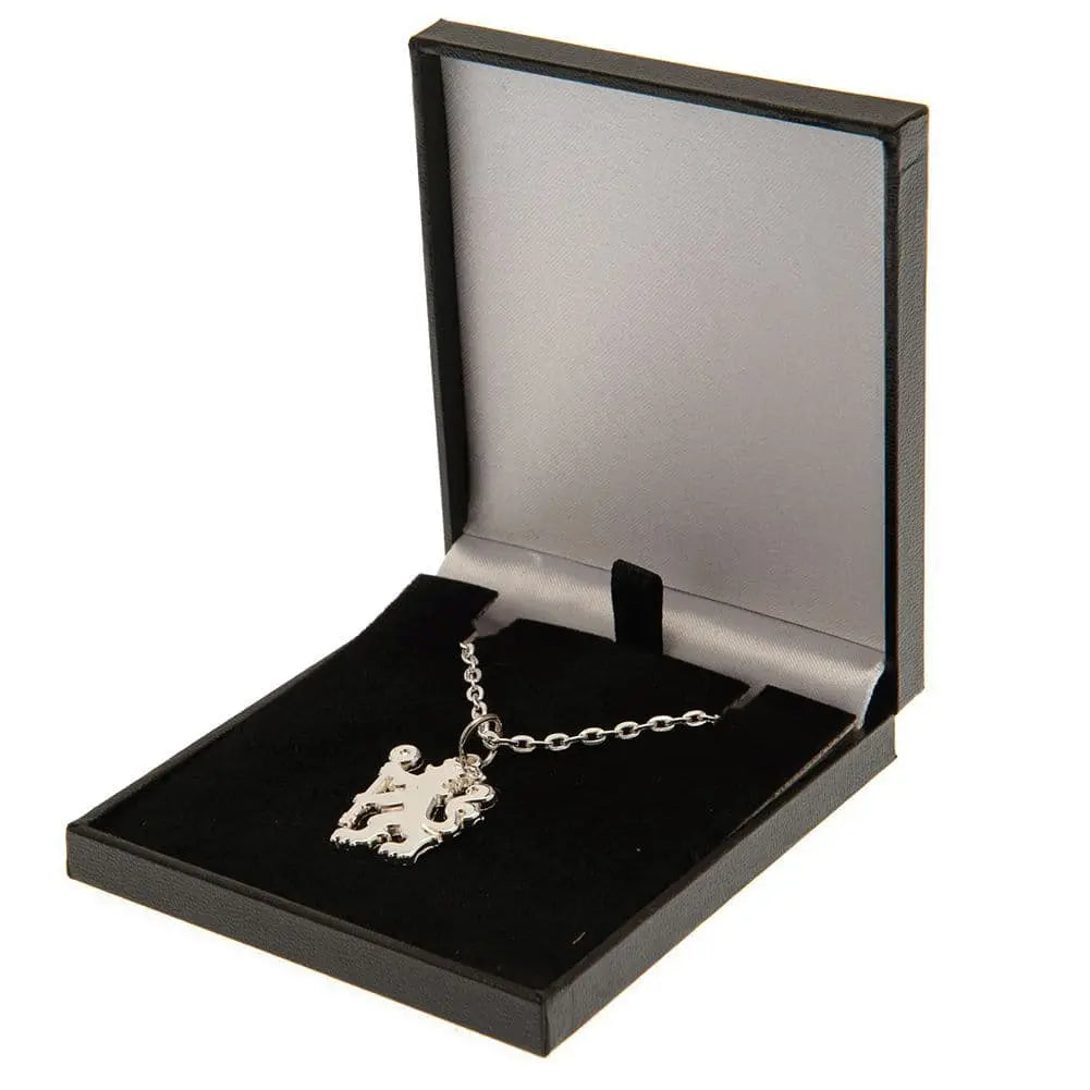 Chelsea FC Silver Plated Lion Pendant in Box