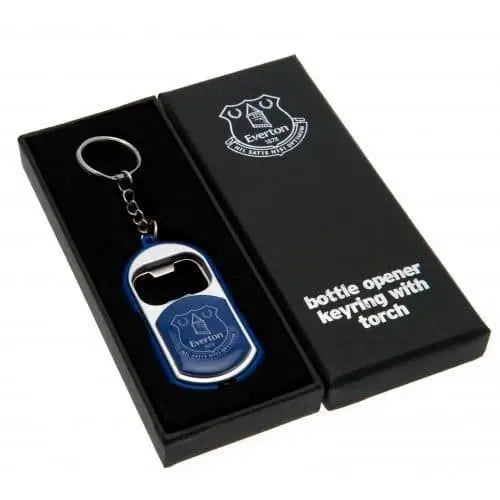 Everton FC Bottle Opener Keyring with Torch
