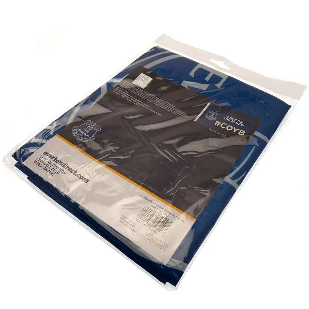 Everton FC Slogan Flag Packaged
