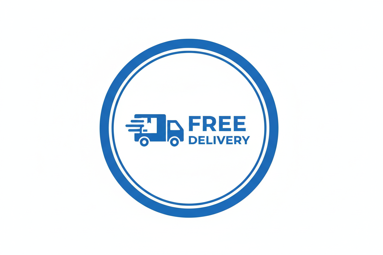 Free Delivery Badge - Blue