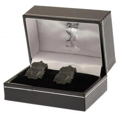 Liverpool FC Black IP Cufflinks Boxed