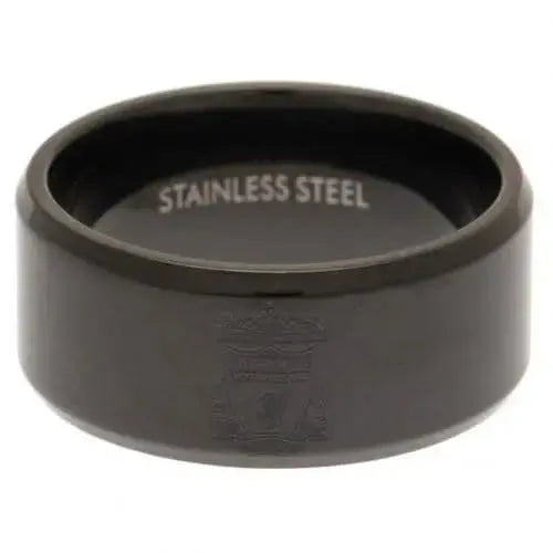 Liverpool FC Black IP Ring Front View