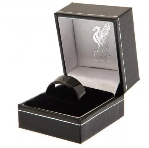 Liverpool FC Black IP Ring Boxed