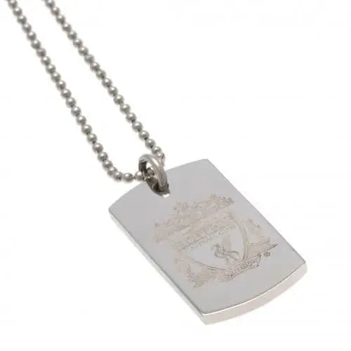 Liverpool FC Dog Tag & Chain with Engraved Crest CR