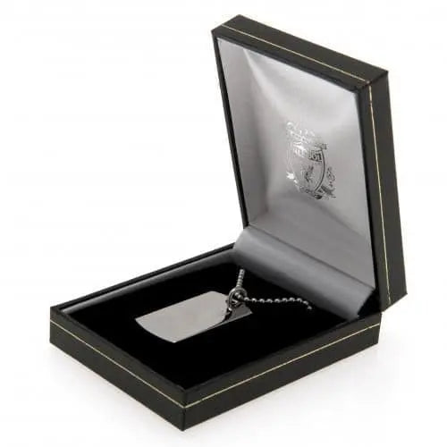 Liverpool FC Dog Tag & Chain with Engraved Crest LB Boxed