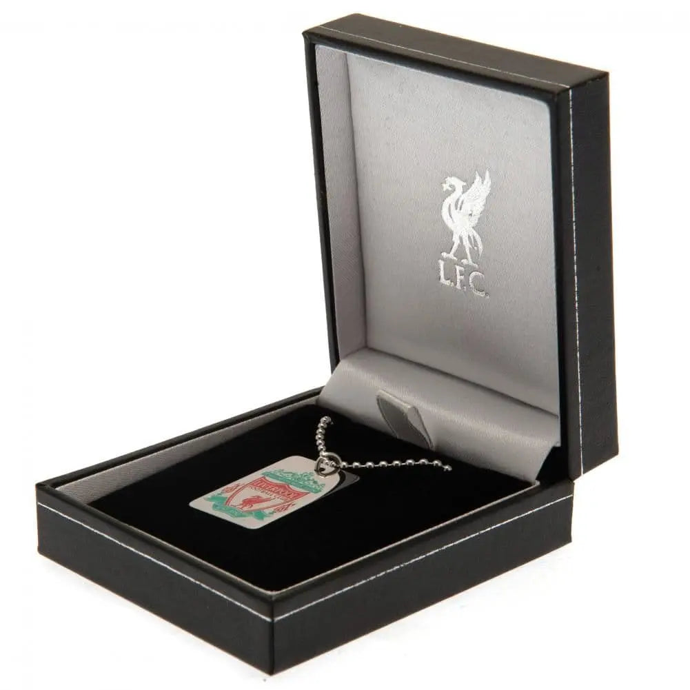 Liverpool FC Enamel Crest Dog Tag & Chain Boxed