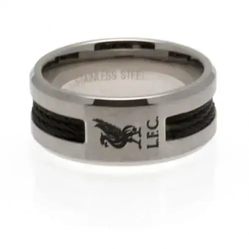 Liverpool FC Ring with Black Inlay