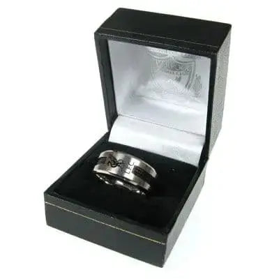Liverpool FC Ring with Black Inlay in Box