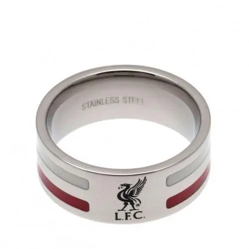 Liverpool FC Ring with Colour Stripe Top View