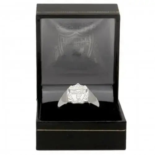 Liverpool FC Silver Plated Crest Ring Boxed