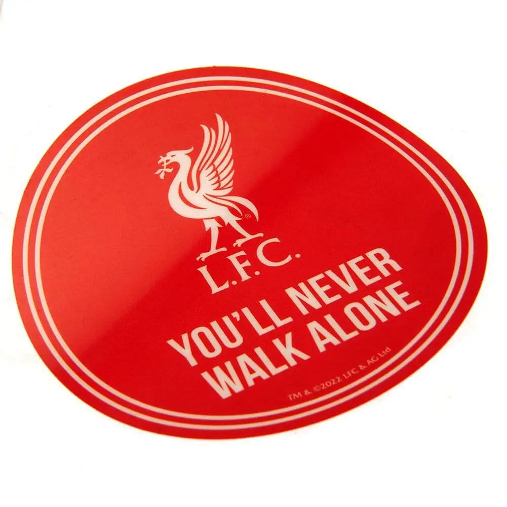 Liverpool FC YNWA Single Car Sticker Top View