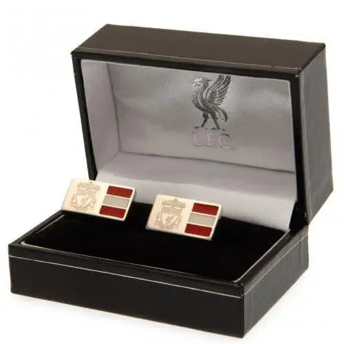 Liverpool FC Stainless Steel Stripe Cufflinks Boxed