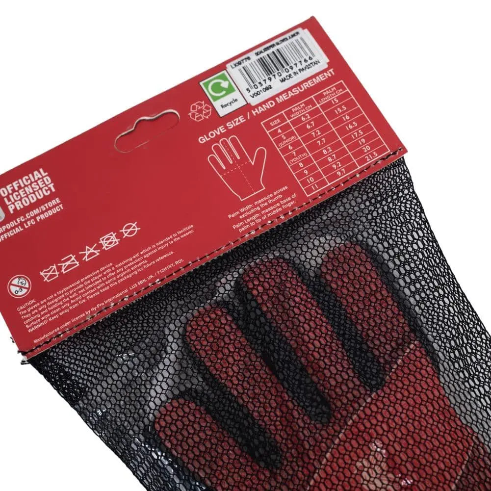 Liverpool FC Fuse Youths Goalkeeper Gloves in Bag