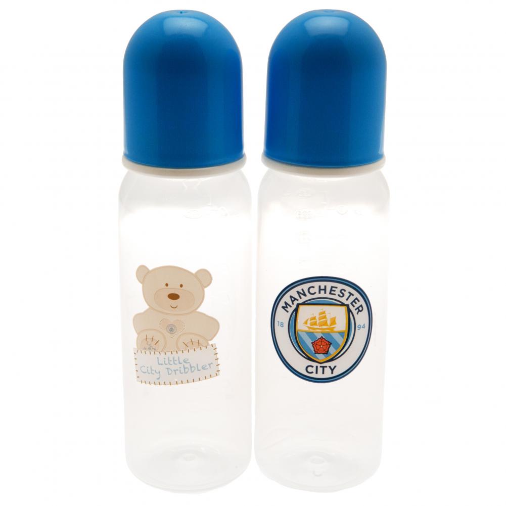 Manchester City Baby Feeding Bottles (2 Pack)