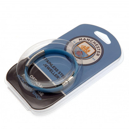 Manchester City Colour Silicone Bracelet Packaged