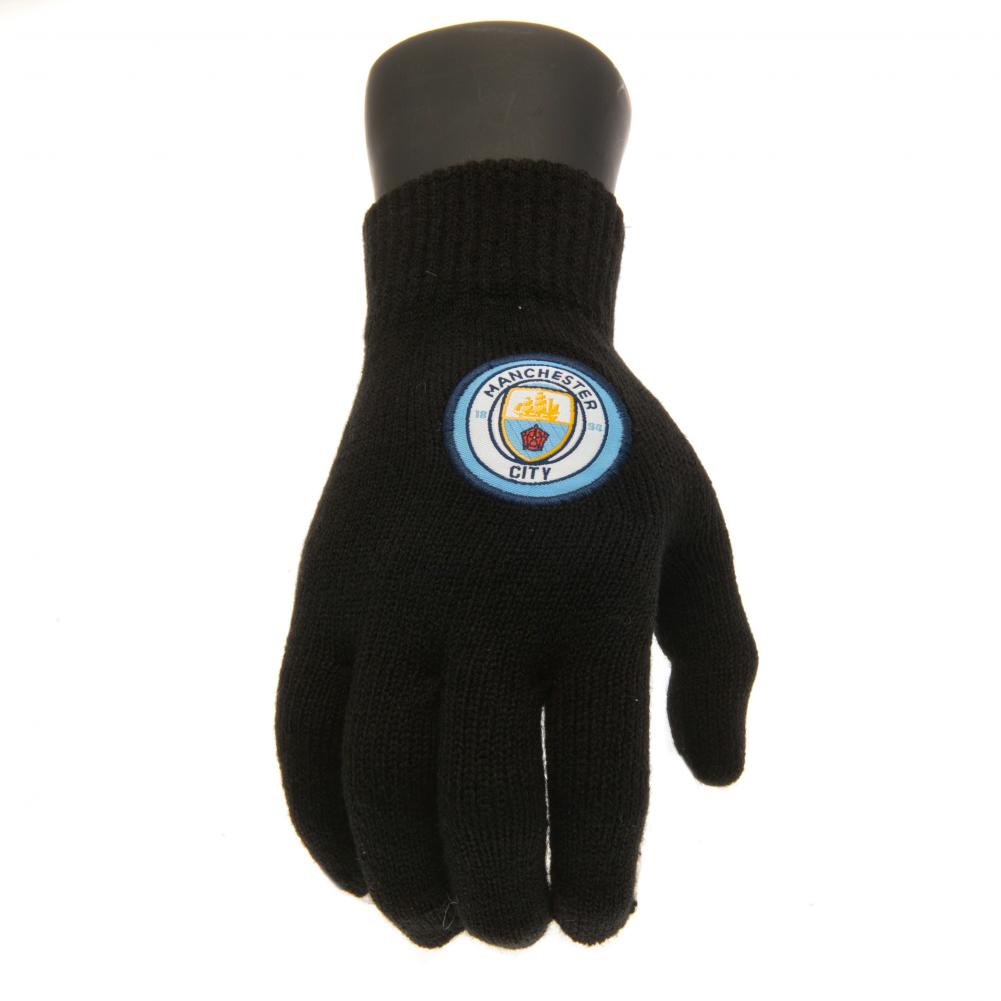 Manchester City Children's Knitted Gloves
