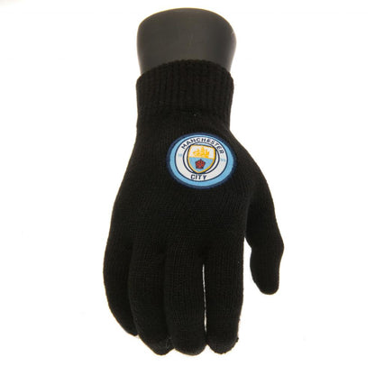 Manchester City Children's Knitted Gloves