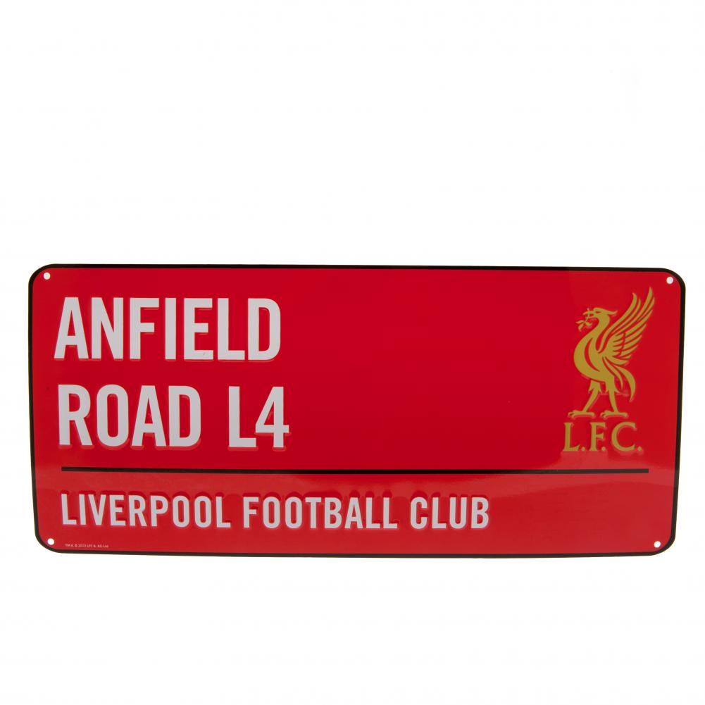 Liverpool FC Colour Anfield Road Street Sign