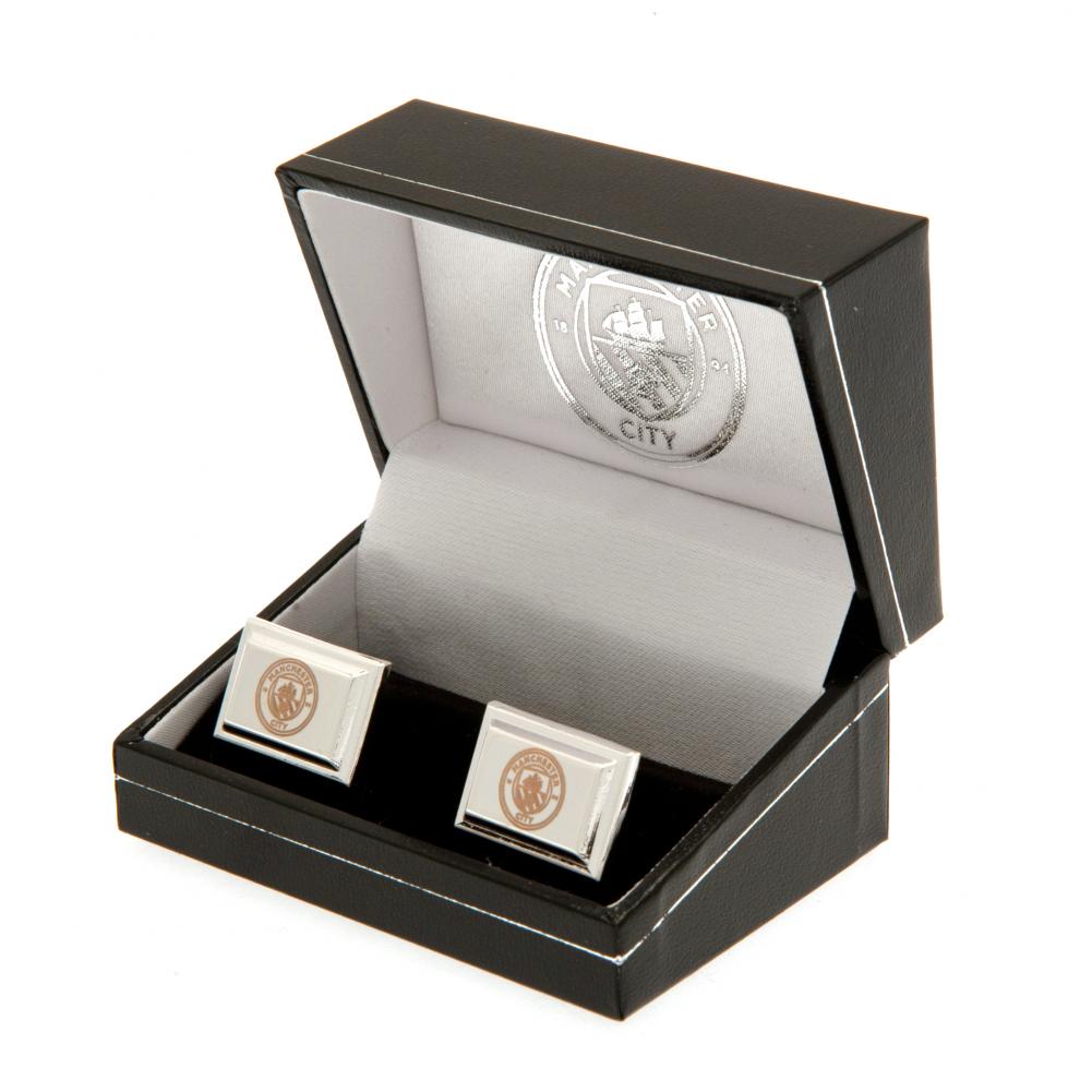 Manchester City Silver Plated Cufflinks