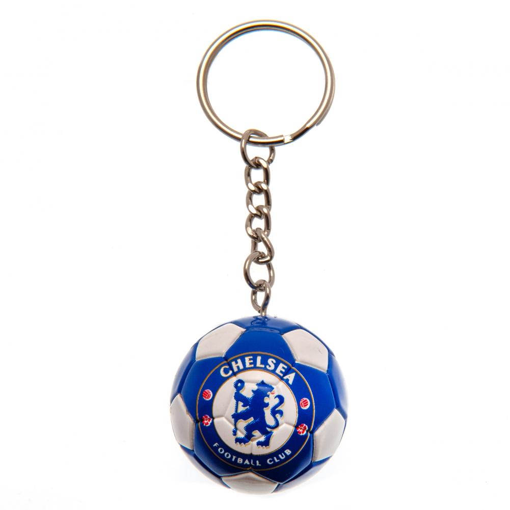 Chelsea FC football shaped keyring