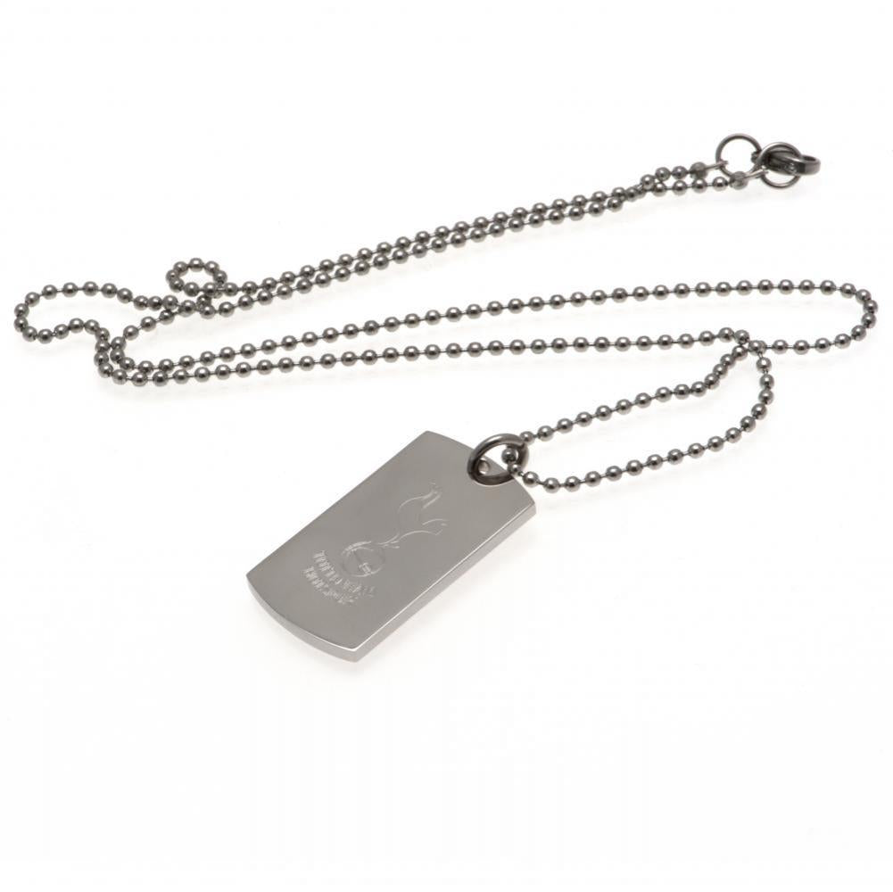 Tottenham Hotspur Dog Tag & Chain with Engraved Crest