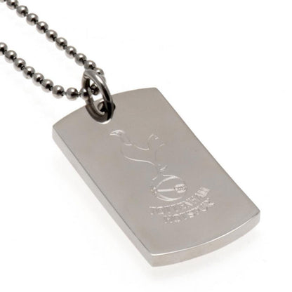 Tottenham Hotspur Dog Tag & Chain with Engraved Crest