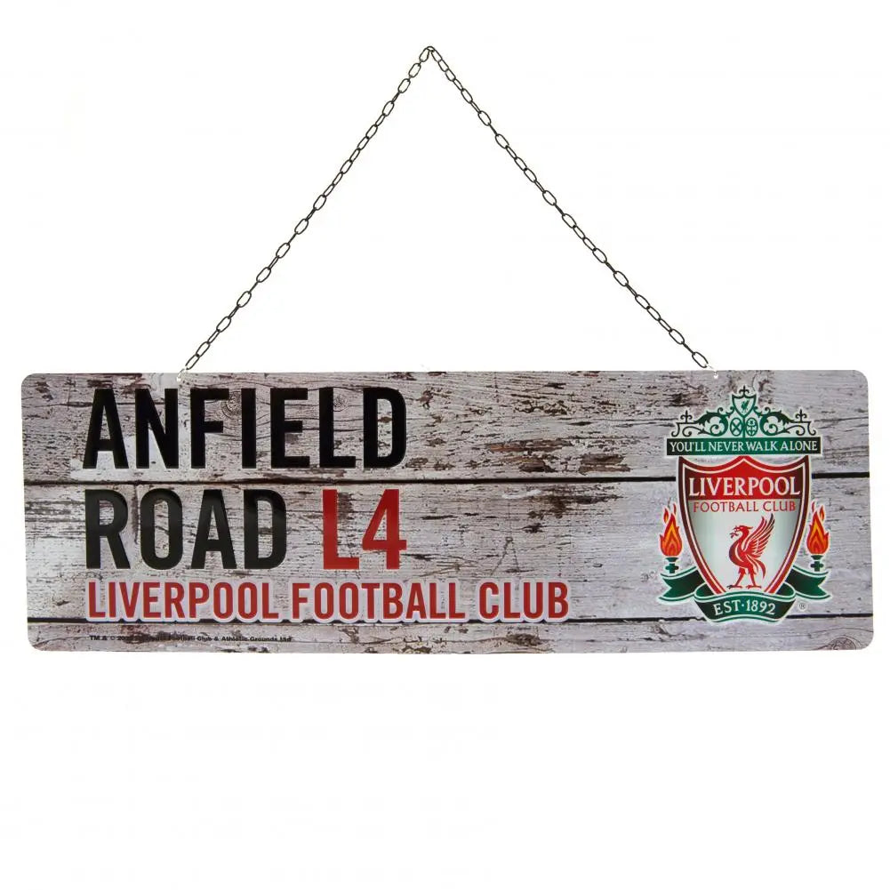 Liverpool Word Sign Liverpool FC Rustic Garden Sign – Football Gifts Online