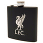 Black Liverpool FC flask with white logo and 'LFC' text on a white background