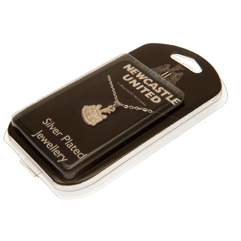 Newcastle United Silver Plated Pendant & Chain