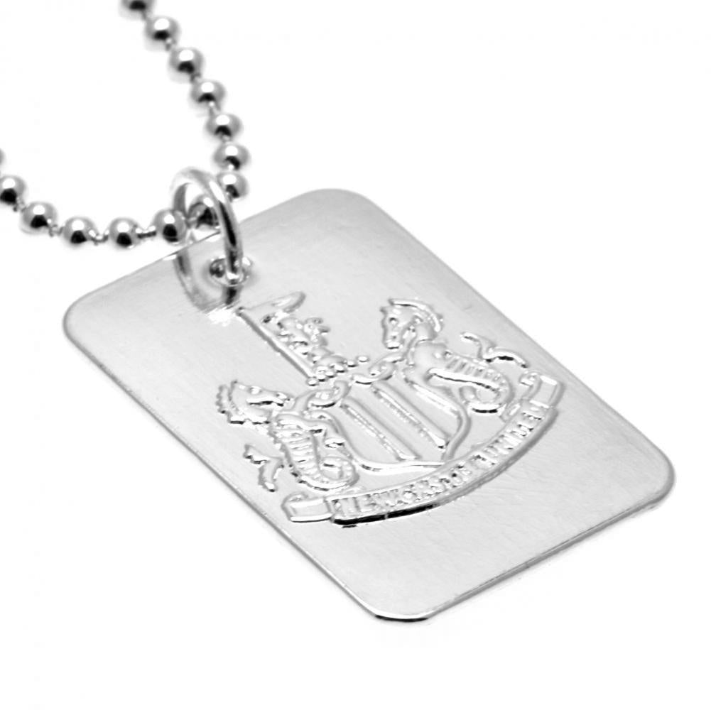 Newcastle United Silver Plated Dog Tag