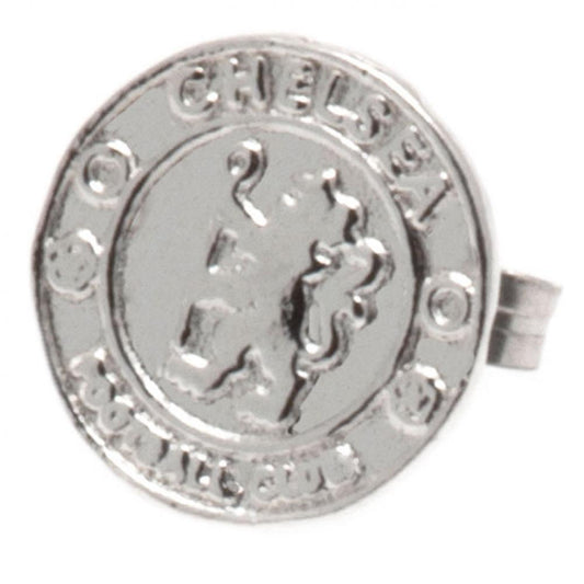 Chelsea FC Sterling Silver Stud Earring.