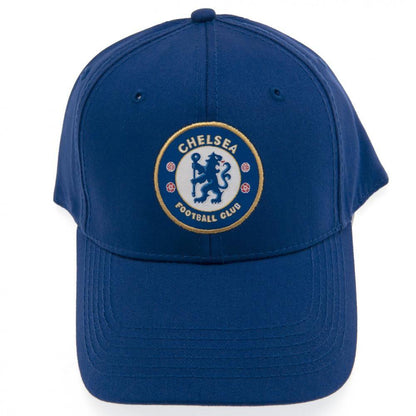 Blue cap with Chelsea Football Club logo on a white background