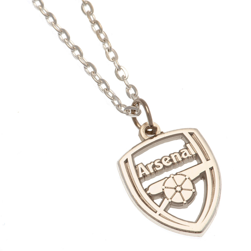 Arsenal Silver Plated Pendant & Chain CR