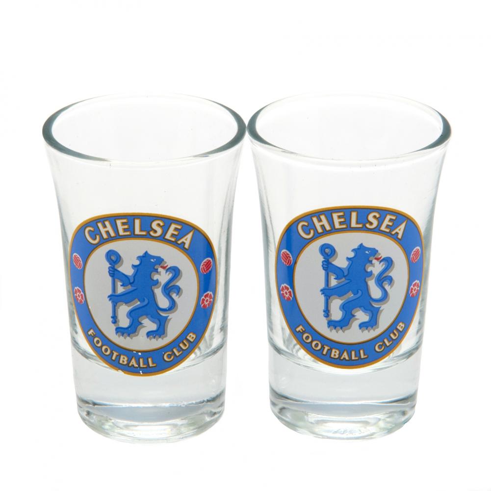 Chelsea FC 2 Pack Shot Glass Set
