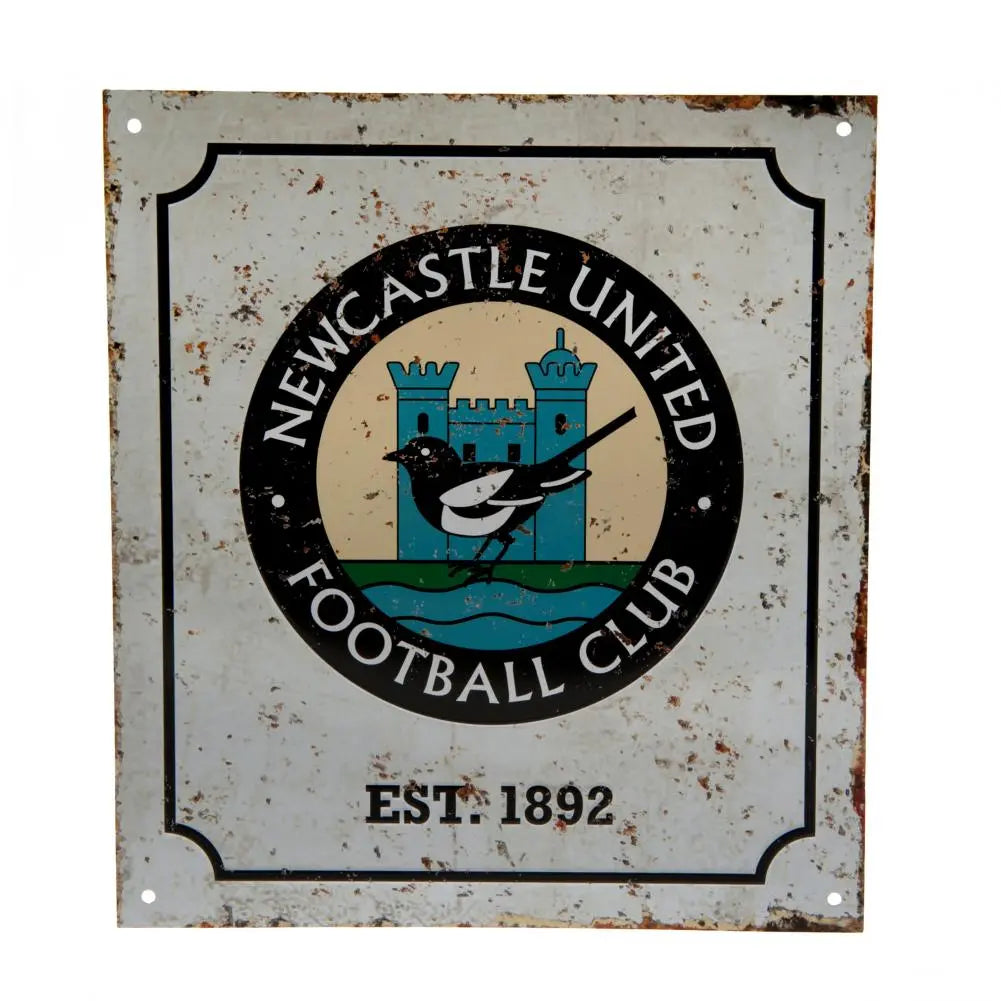 Newcastle United Retro Logo Crest Sign – Football Gifts Online
