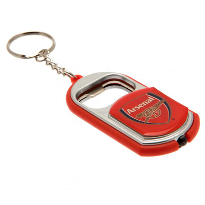 Arsenal Bottle Opener Keyring with Torch