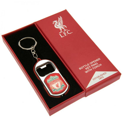Liverpool FC Bottle Opener Keyring with Torch