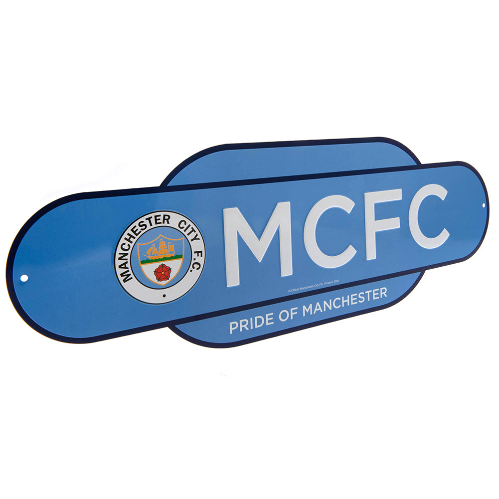 Manchester City Colour Retro Sign