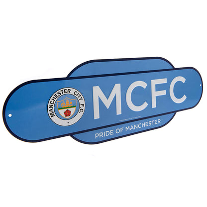 Manchester City Colour Retro Sign
